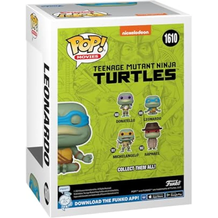 Funko Pop! Animation: Teenage Mutant Ninja Turtles 1990 - Leonardo Meditating, Sammelfigur, ca. 9 cm groß, Vinyl – Bild 3