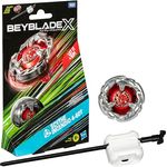 Hasbro Beyblade X Scythe Incendio 4-60T Starter Pack, Kreisel mit X-Celerator Beschleunigungssystem und austauschbaren Teilen, Balance-Typ mit Metallkomponenten