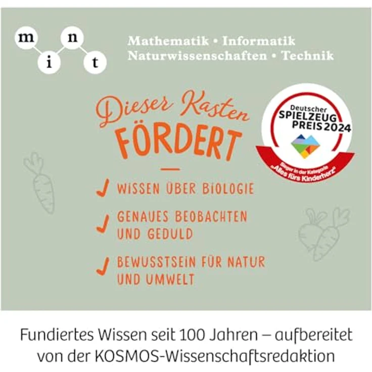 Kosmos Experimentierkasten Judith Rakers Meine erste Farm, Made in Germany, Mini-Hochbeet und interaktive Anleitung – Bild 6