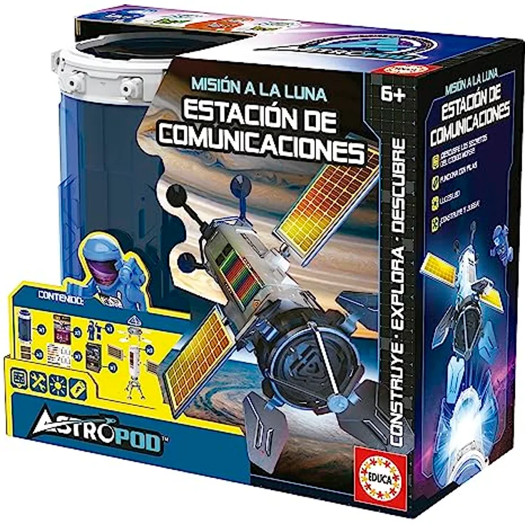 Educa 41348 Astropod Kommunikationsstation, Verschieden, bauen und spielen, Morsecode entschlüsseln, Weltraumgeheimnisse entdecken
