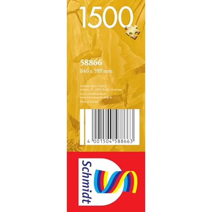 Schmidt Spiele 58866 Panorama der Tierwelt, 1500 Teile Puzzle mit Premium-Qualität – Bild 2