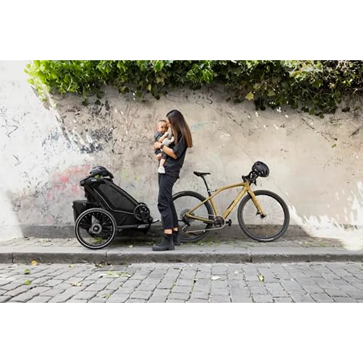 Thule Chariot Sport 2 Double, Veloanhänger mit modularen Sitzmöglichkeiten und integrierter LED-Beleuchtung – Bild 16