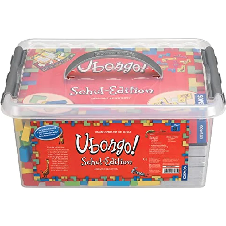 Kosmos 682880 Ubongo - Schuledition, Klassensatz für 28 Kinder, Klassenstufe 1-6, spielerisch Mathe lernen, geometrische Formen, räumliches Denken – Bild 1
