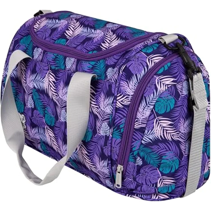 McNeill Sporttasche 37 cm, Dschungel Design, 100% Polyester, lila – Bild 6