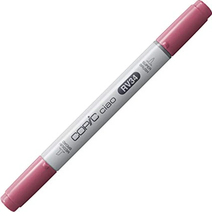 Copic COPIC Ciao Marker RV - 34, Dark Pink, vielseitiger Layoutmarker mit dualem Spitzensystem, schnelltrocknend und umweltfreundlich – Bild 1