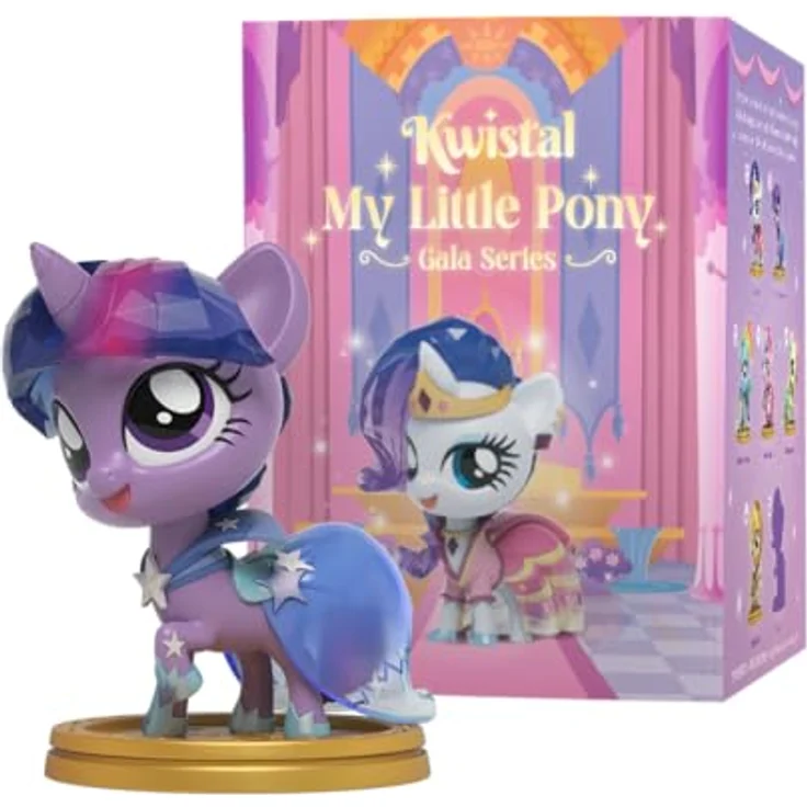 Mighty Jaxx Kwistal Fwenz My Little Pony Serie 3 Gala Edition, Sammelfigur mit magischer Kwistal-Optik und detaillierten Schönheitsflecken – Bild 4