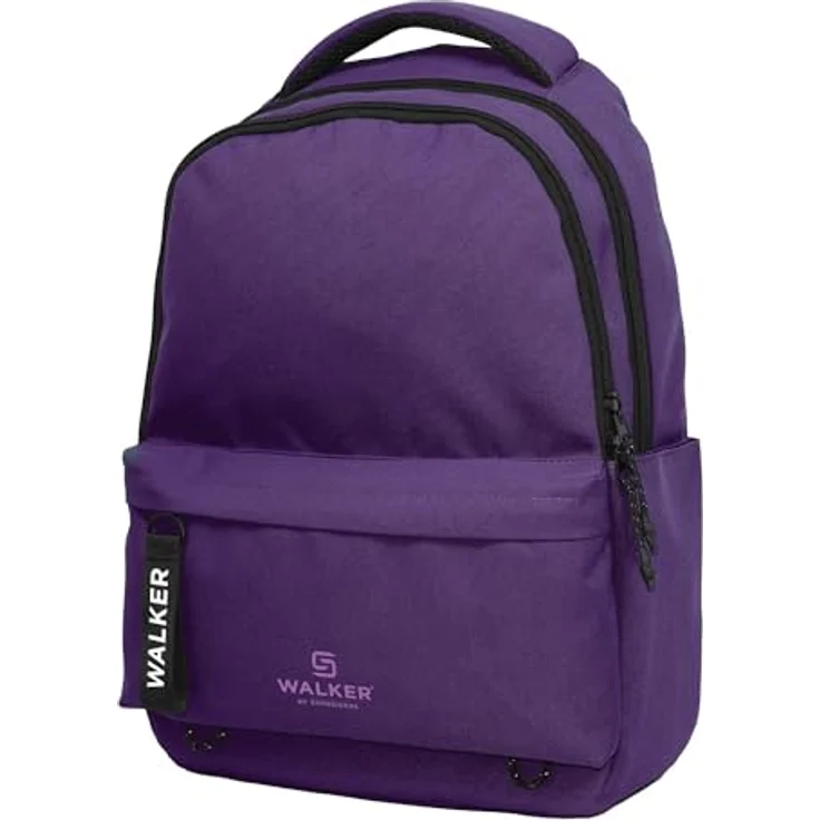 Walker by Schneiders Schulranzen Rucksack Classic Alpha - flame, 32 Liter Volumen, ergonomische Schulterriemen, gepolstertes Laptopfach für 15 Zoll Geräte – Bild 2