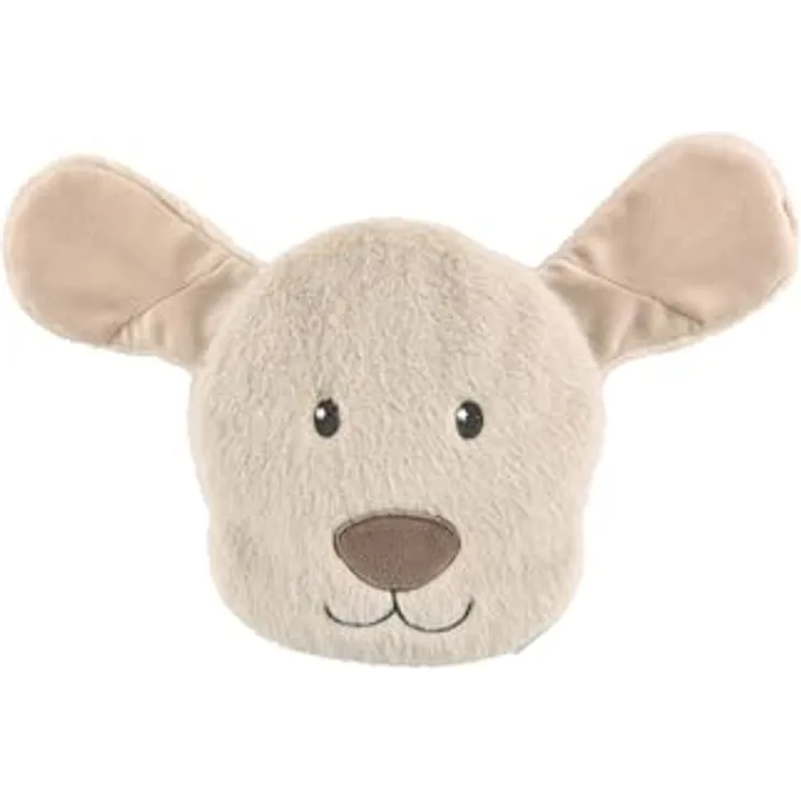 Sterntaler Wärmekissen Hund Lucky, kuscheliges Haferkissen für Baby und Kinder, grau-beige, waschbar bei 40°C