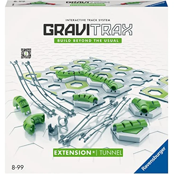 Ravensburger GraviTrax Extension Tunnel - Zubehör für das Kugelbahnsystem. Kombinierbar mit allen GraviTrax Produktlinien, Starter-Sets, Extensions und Elements, Konstruktionsspielzeug ab 8 Jahren – Bild 1