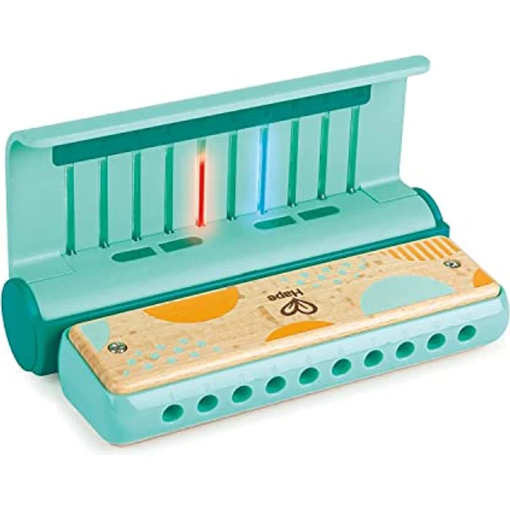 Hape Leuchtende Lern-Harmonica | Mundharmonika Musikspielzeug mit Licht für Kinder | ab 3 Jahren – Bild 1
