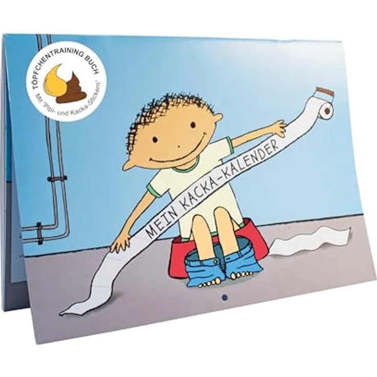 MEIN KACKA-KALENDER Mein Töpfchen-Kalender, Motivationssystem für Töpfchentraining mit Stickern & Zertifikat, farbenfrohes Design, für Kinder ab 2 Jahren – Bild 2