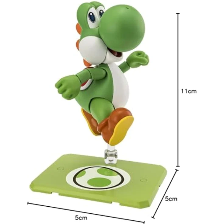 Bandai Tamashii Nations Super Mario S.H. Figuarts Actionfigur Yoshi, 11 cm, hochbeweglich in Fensterbox – Bild 9