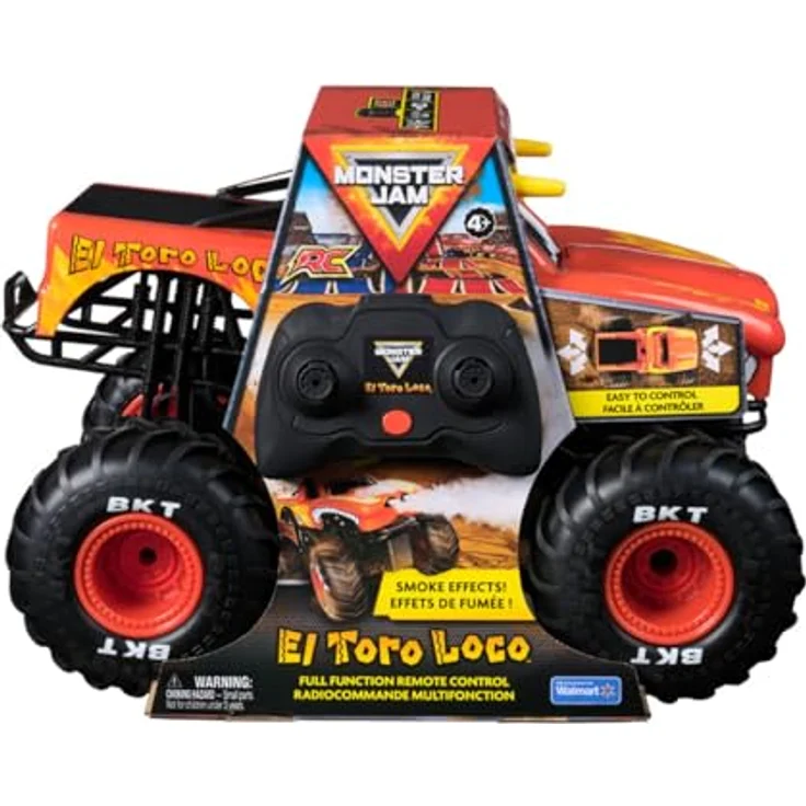 Monster Jam RC 1:15 El Toro Loco, ferngesteuertes Monster Truck Modell, benötigt Batterien – Bild 3