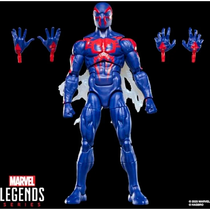 Hasbro Marvel Legends Series Spider-Man 2099, Retro Comics Action-Figur mit 4 Accessoires, Skala 15 cm – Bild 2