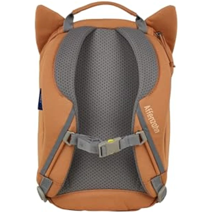 Affenzahn Kleiner Freund Kindergartenrucksack, 26 cm, orange, mit Brustgurt und praktischem Reißverschluss – Bild 4