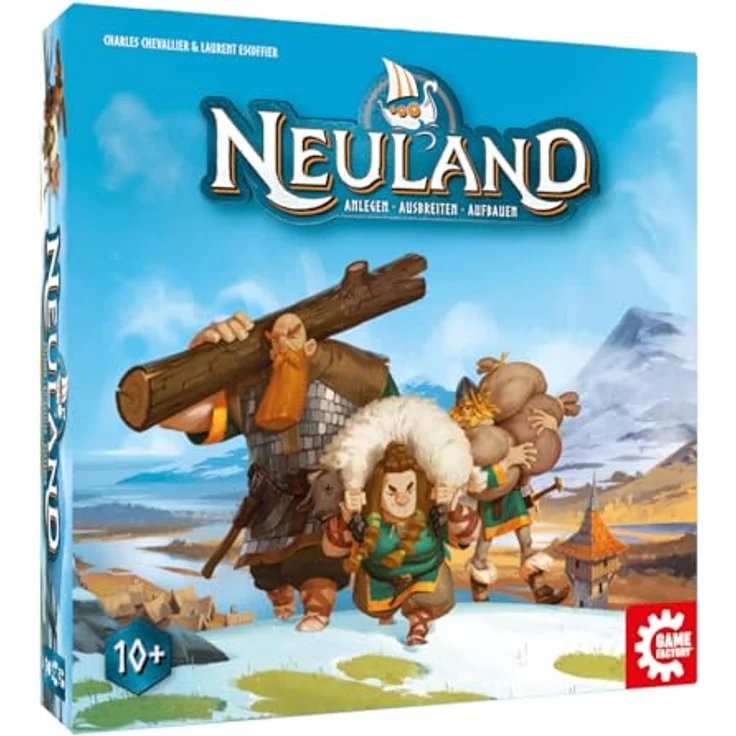 Game Factory Neuland, strategisches Familienspiel für 2-4 Spieler, taktisches Brettspiel ab 10 Jahren mit variablem Spielplan – Bild 1