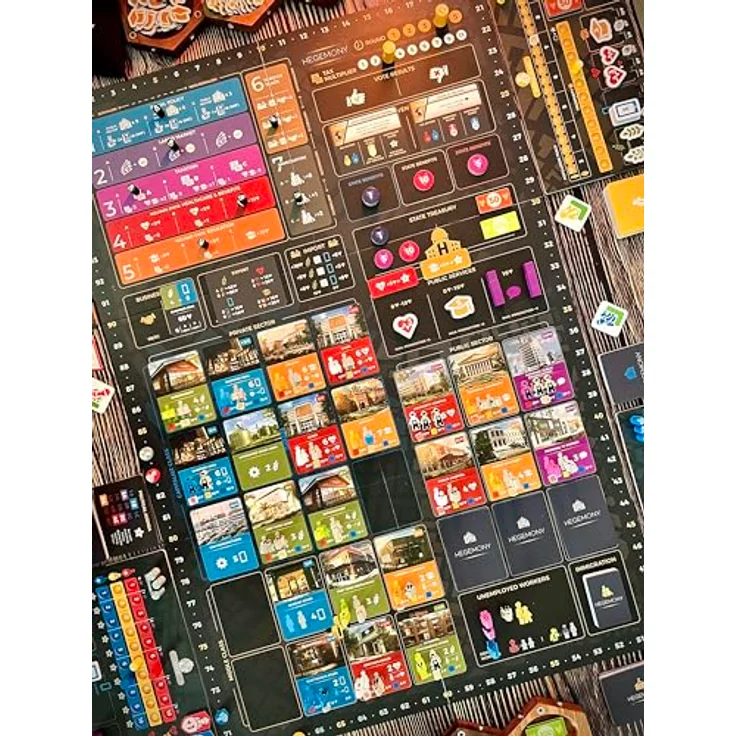European Player Network Hegemony: Lead Your Class to Victory, strategisches Brettspiel für 2-4 Spieler, 14+ Jahre, Englisch – Bild 11
