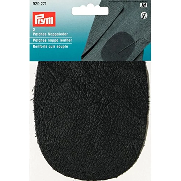 Prym 929271 Patches Nappaleder (nähen) 10 x 14 cm dunkelgrau – Bild 2