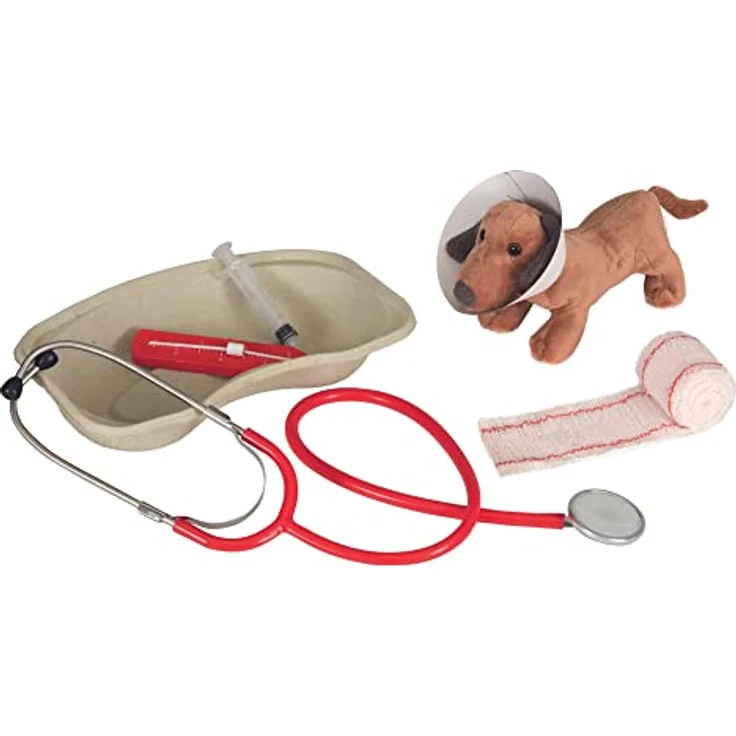 Egmont Toys Tierarztkoffer 570116, inklusive Zubehör wie Stethoskop und Thermometer, 29 x 20 x 4 cm, ab 3 Jahren – Bild 3