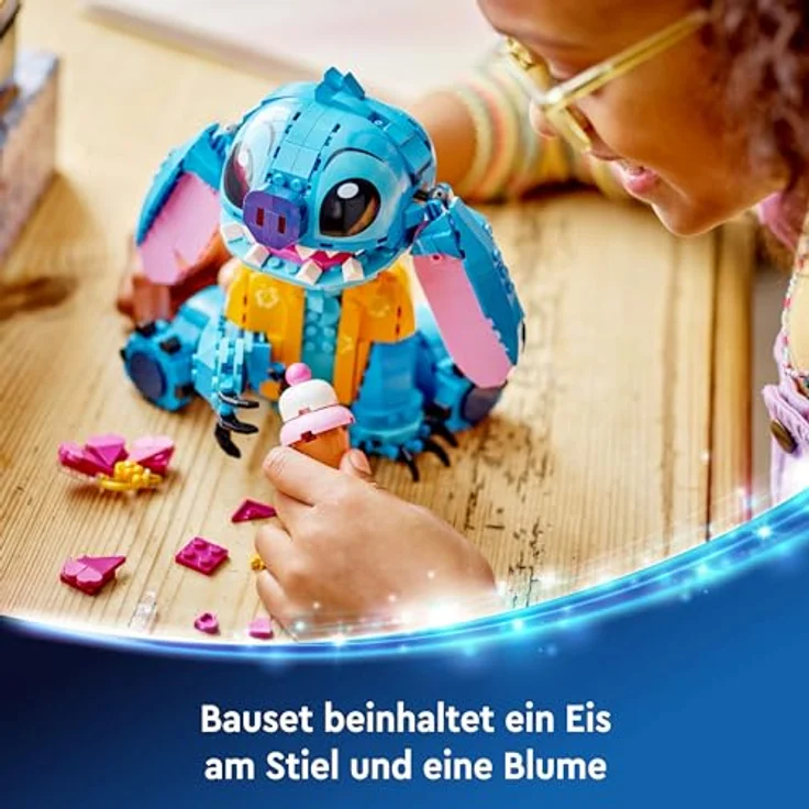 LEGO ǀ Disney Stitch, BAU- und Spielset für Kinder, Figur mit Eiswaffel, Spielzeug, kreatives Set zum Bauen, Mädchen, Jungen und alle Fans der Kinoerfolgs Lilo & Stitch 43249 – Bild 5