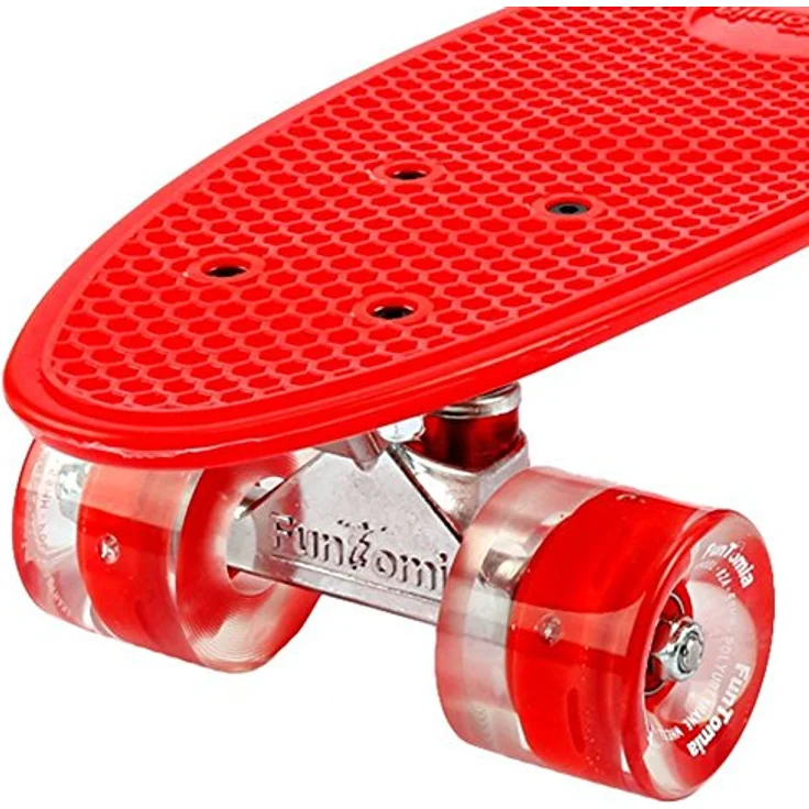 FunTomia Kinder Skateboard Cruiserboard Miniboard 57cm mit oder ohne LED Leuchtrollen Alu Truck Mach1 Kugellager Cruiser Mini Board – Bild 3