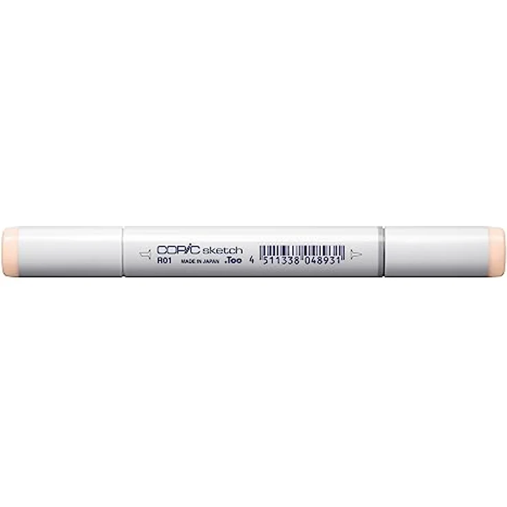 Copic COPIC Sketch Marker Typ R - 01, Pinkish Vanilla, professioneller Pinselmarker mit Super-Brush-Spitze und Medium-Broad-Spitze – Bild 1