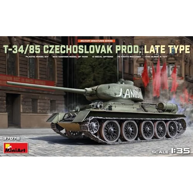 Miniart Miniart 1:35 - T34/85 Czechoslovak Prod, Late Type Modellfahrzeug mit detaillierter Nachkriegsproduktion – Bild 2