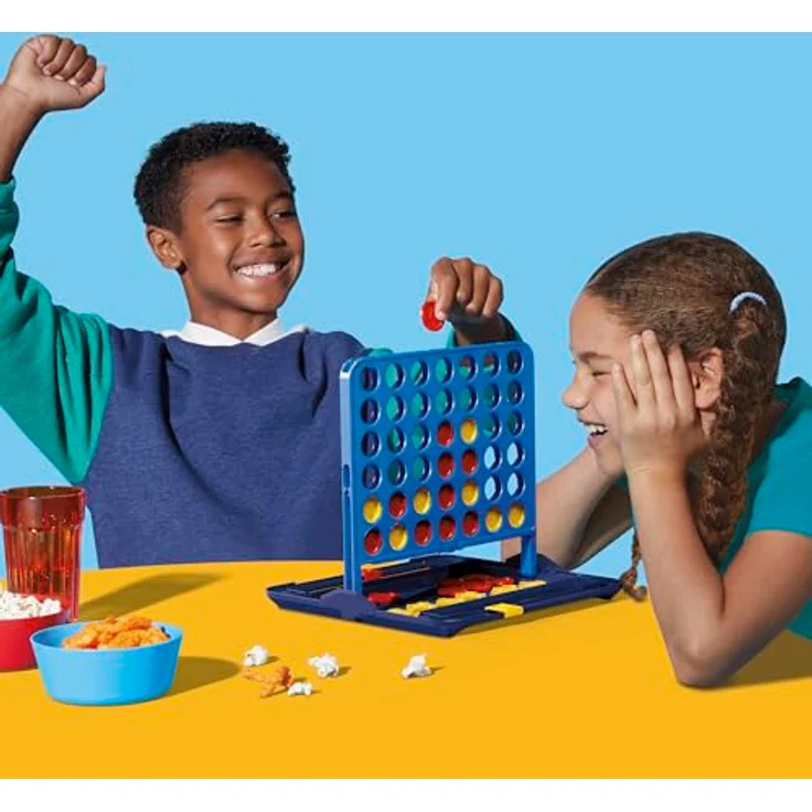 Hasbro Gaming 4 Gewinn Refresh, Brettspiel mit 4 Chips, praktischer Tragebox und integriertem Punktezähler für 2 Spieler – Bild 6