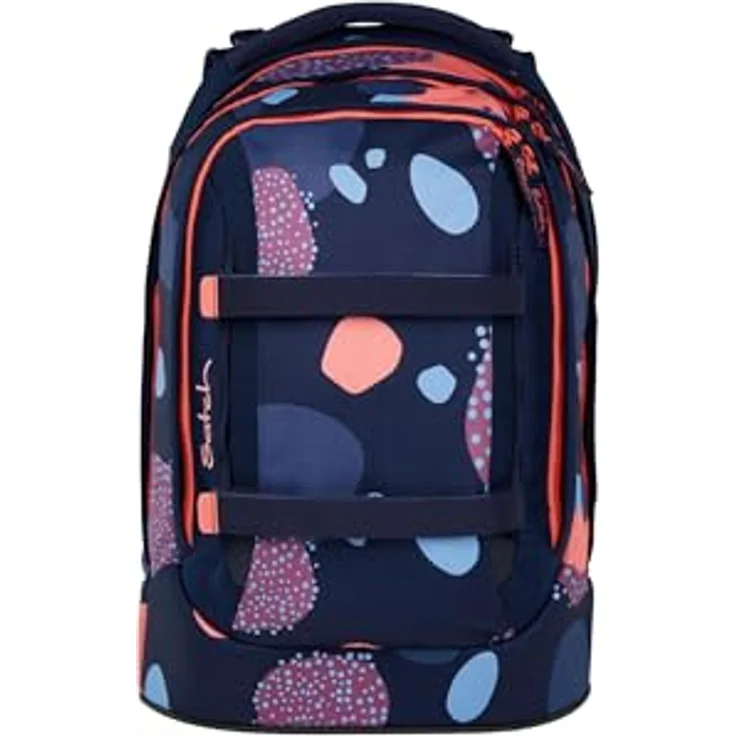 Satch Schulrucksack Pack - Ergonomischer Schulrucksack 45 cm mit 30 Litern Volumen, verstellbaren Tragegurten und reflektierenden Elementen, coral reef – Bild 2