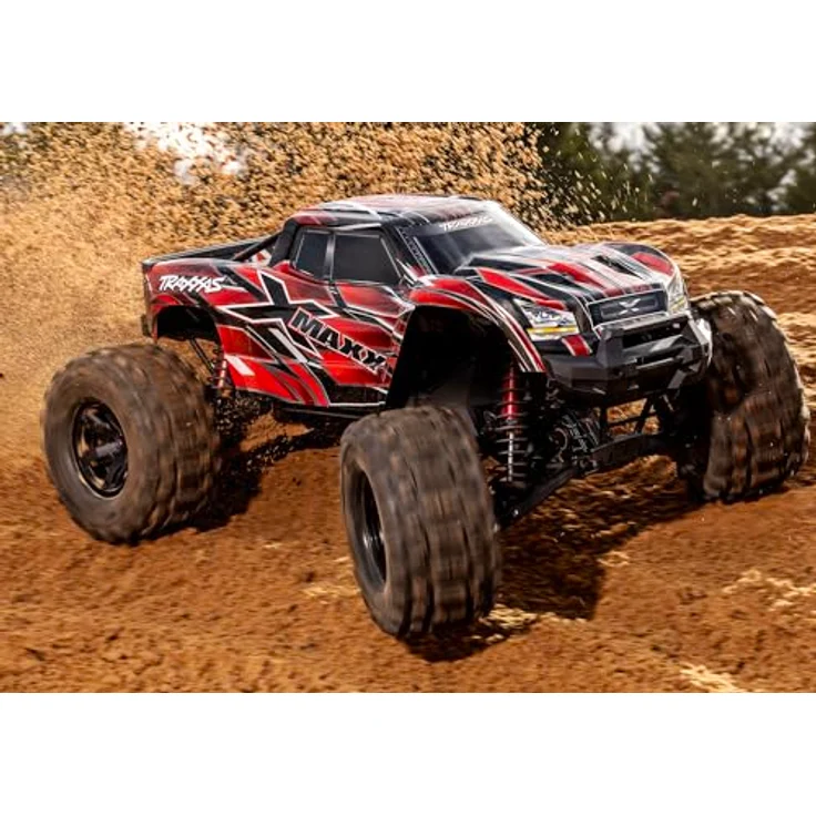 Traxxas RC-Monstertruck X-Maxx 4x4 Belted 1/7 RTR Rot, Ferngesteuertes Auto mit überragender Leistung – Bild 6