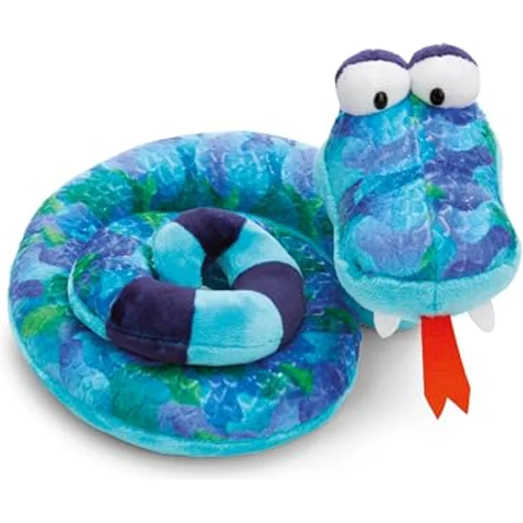 Nici Kuscheltier Wild Friends GREEN, Schlange ZsaZsa 25 cm, recycelte Materialien und lebendiges Design – Bild 2