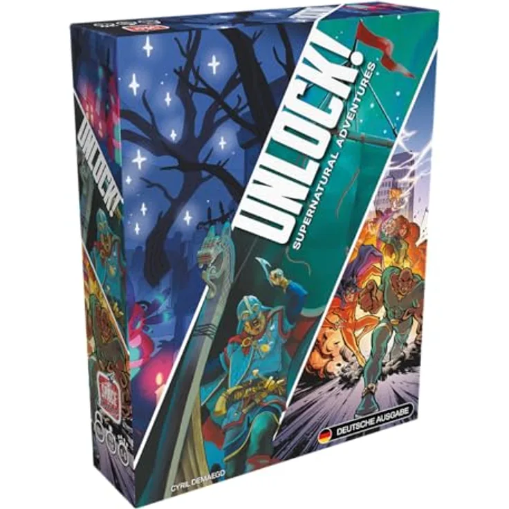 Space Cowboys Unlock! – Supernatural Adventures, Familienspiel, Rätselspiel, 1-6 Spieler, Ab 10+ Jahren, 60-90 Minuten, Deutsch, mit kostenlose App und 3 Episoden