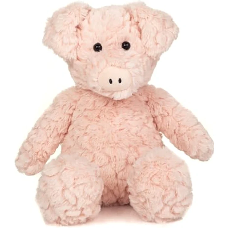 Teddy-Hermann Teddy Hermann Schwein Hedi, Plüsch Kuscheltier 32 cm, sanftes Rosa mit Schlappohren – Bild 4