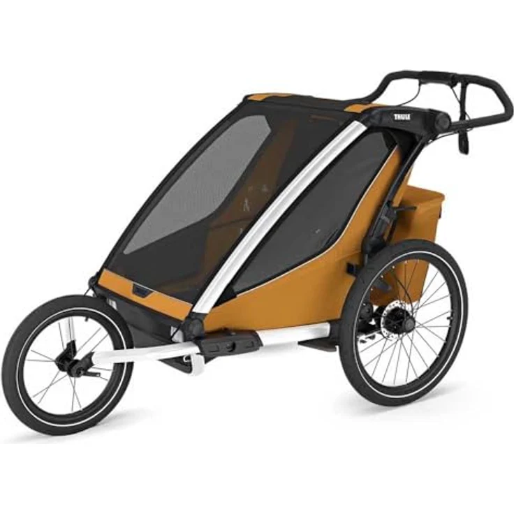 Thule Chariot Sport 2, Multifunktionaler Veloanhänger mit einhändig umwandelbarem Kinderwagen und sicherer Ein-Klick-Befestigung – Bild 2
