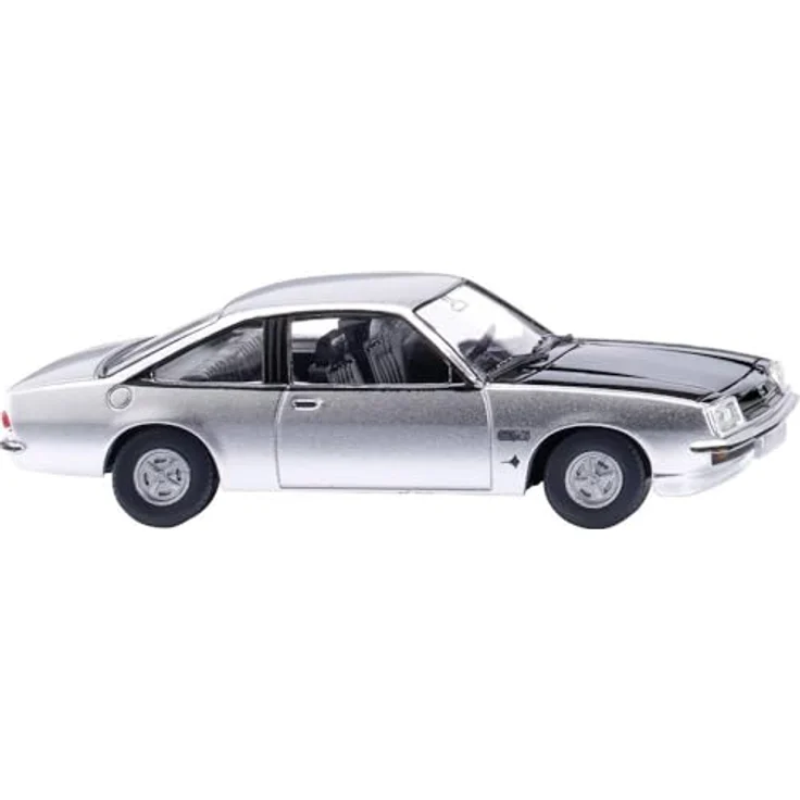 Wiking 023403 H0 PKW Modell Opel Manta B GT/E, Silber-metallic, Sportcoupé mit detaillierter Karosserie und gravierter Innenspiegelverglasung – Bild 1