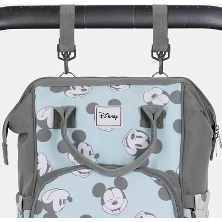 Karactermania Wickeltasche Disney Micky Maus Wickelrucksack, flüssigkeitsabweisend, mit thermischer Flaschenhalterung, ausreichend Platz für Babyutensilien – Bild 4