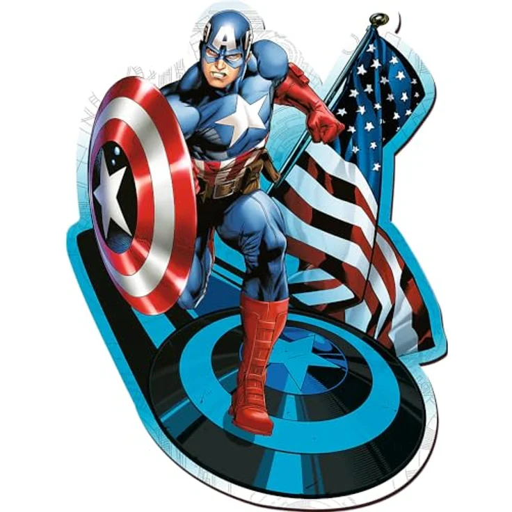 Trefl 20194 Woodcraft Marvel Avengers Konturenpuzzle aus Holz, Mehrfarbig – Bild 2