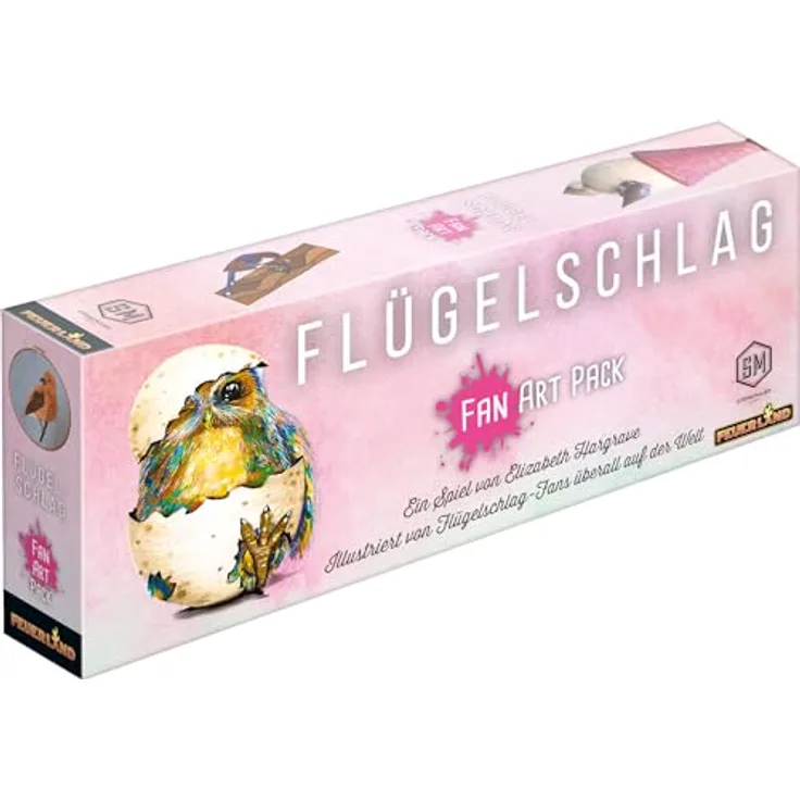Feuerland Spiele Flügelschlag - Fan Art Pack, Erweiterung zum Kennerspiel des Jahres 2019, 255 Karten mit neuen Illustrationen