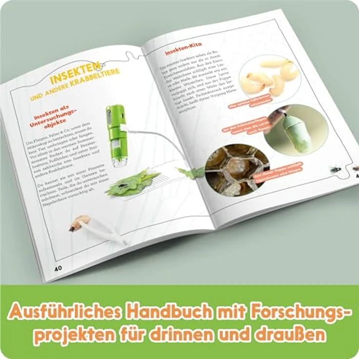 FRANZIS 67184 - GEOLINO Das digitale Mikroskop - 1.000-fache Vergrößerung, kabellose Bildübertragung, inkl. Forscherbuch - Für Kinder ab 8 Jahren – Bild 5