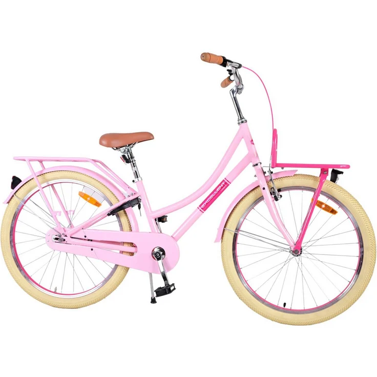 Volare Kinderfahrrad Excellent 24 Zoll Mädchen Rosa, mit Handbremse und Rücktrittbremse