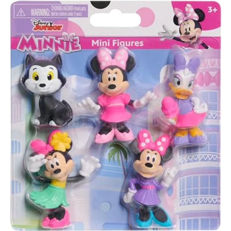 Just Play Disney Junior Minnie Mouse Minifiguren 5er-Pack, 5 Figuren von Minnie Mouse und Daisy Duck, 4,3-6,9 cm, ab 3 Jahren – Bild 5