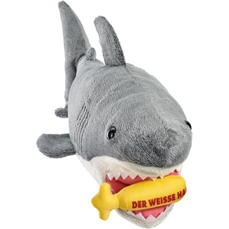 Schmidt Spiele Der Weisse Hai, 36 cm Plüschfigur, Hochwertiger Plüsch, Original Universal-Charakter, Handwaschbar