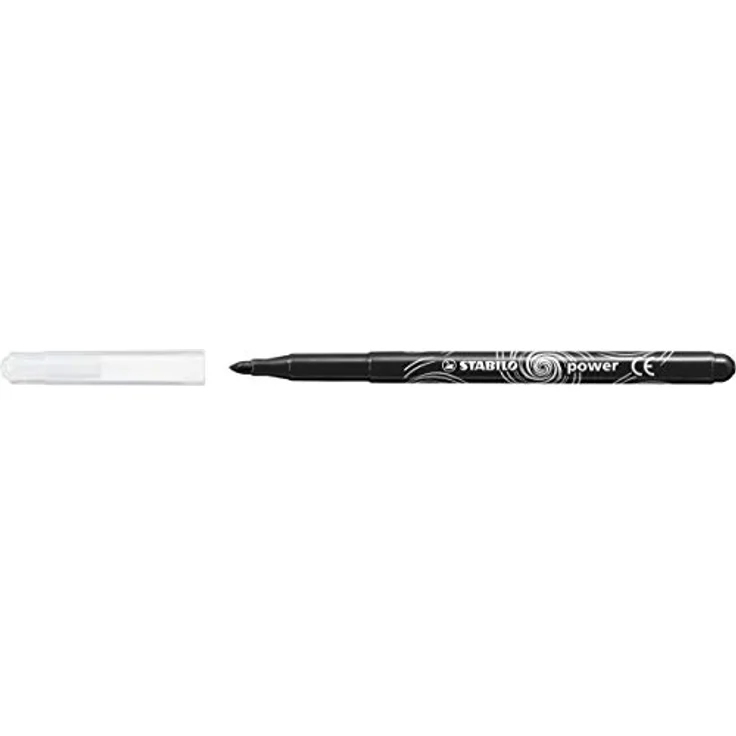 STABILO STABILO power Filzstifte, 144er Box mit 12 Farben, auswaschbare Tinte, hohe Austrocknungsbeständigkeit, robuste L-Spitze – Bild 4