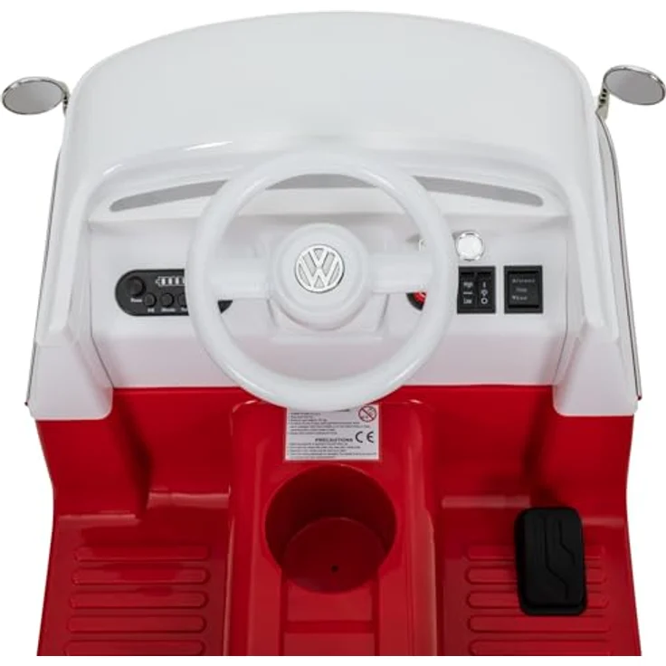 Actionbikes Motors VW Bus T1, Kinder Elektroauto mit Fernbedienung, ergonomischem Sitz und Bluetooth-Funktion, rot – Bild 7