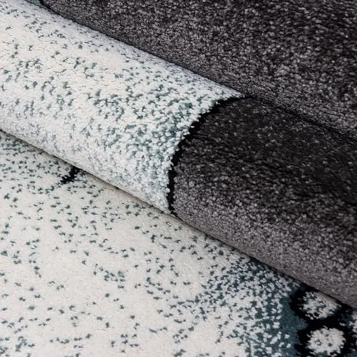 Carpetsale24 Kinderteppich Elefantenfreunde Blau, 200x290 cm, XXL Spielteppich mit weicher Oberfläche und OEKO-TEX Zertifizierung – Bild 5