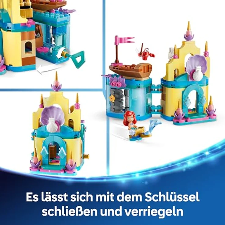 LEGO Disney Princess Arielles Magisches Mini-Schloss, Spielzeug Schloss mit Mikro Puppe, Figuren Sebastian & Fabius, für Kinder ab 5 Jahren - 43285 – Bild 4