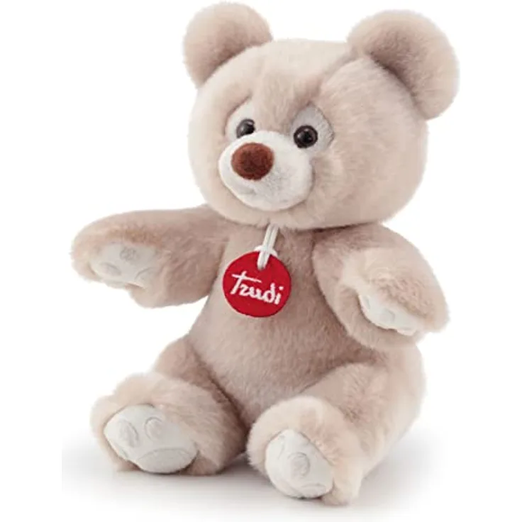 Trudi , Bear Brando: 20cm Soft beige Grey Plush Bear, Christmas, Baby Shower, Birthday or Christening Gift for Kids, Plush Toys, Suitable from Birth