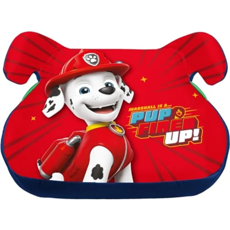 Seven Polska Kindersitzerhöhung Kinder Auto Booster: "Paw Patrol Marshall", PUP Fired UP! EC Norm 129, Disney/Paw Patrol Motive, ergonomische Form – Bild 2