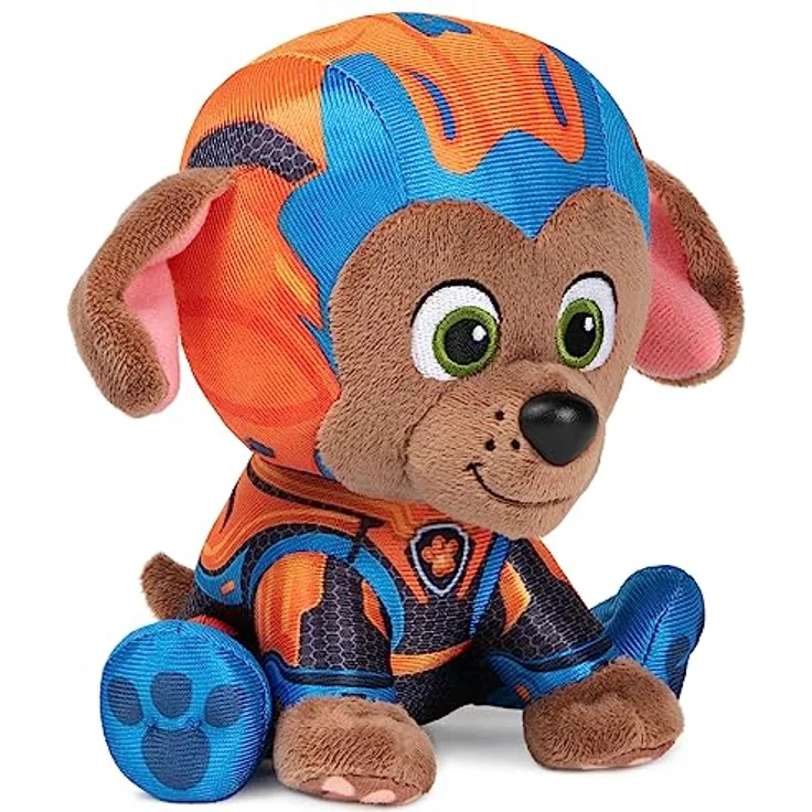 GUND PAW Patrol Der Mighty Kinofilm Zuma, 15 cm - original Plüschtier zum Kinofilm 2023, ideal zum Nachspielen der Kinoabenteuer und als Lieblingskuscheltier, Spielzeug für Kinder ab 1 Jahr – Bild 4