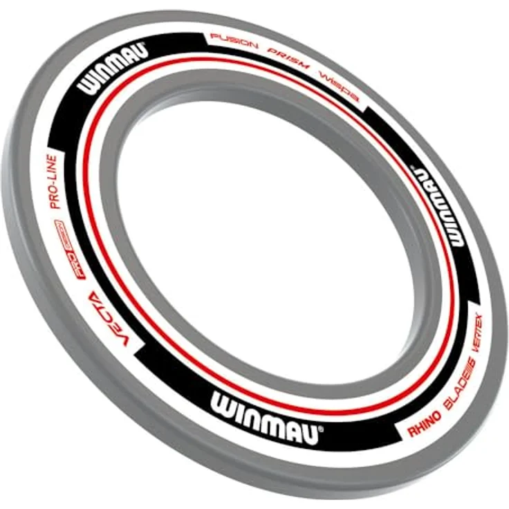 Winmau Winwau Auffangring "Advance - 4453", Dart Zubehör zum Schutz der Wand, weiß/rot – Bild 4